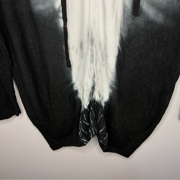 Stitchdrop Tie Dye Hooded Sweater in Black/White L - Picture 6 of 9